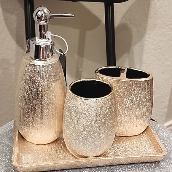 Deko Kassa Sunset Ombre Ceramic Bathroom Accessory Set - Picture 2 of 9